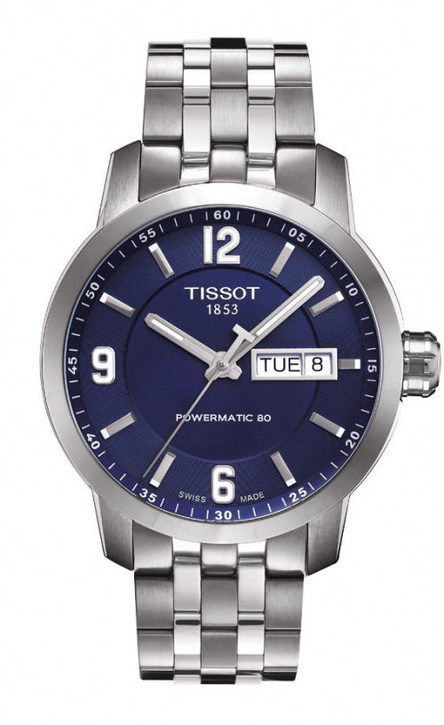 Tissot PRC200 Powermatic 80 Blue Dial T0554301104700 Men's Watch