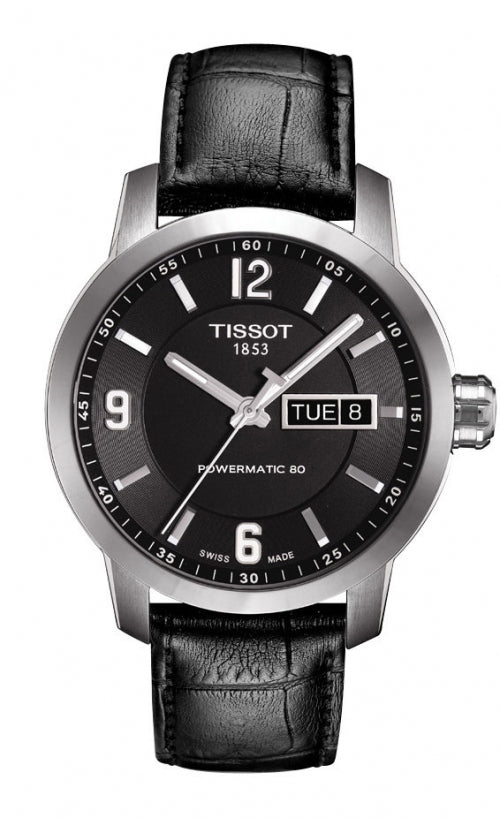 Tissot PRC200 Powermatic 80 Black Dial T0554301605700 Men's Watch