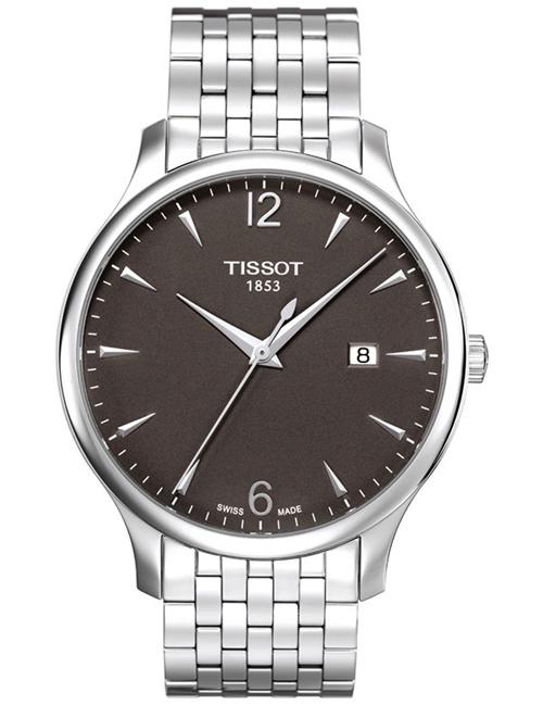 Tissot Tradition Silvertone Anthracite Dial T0636101106700 Men's Watch