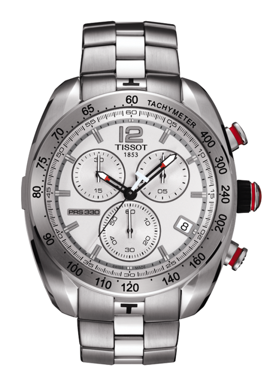 Tissot PRS 330 Chronograph Silver Dial T076.417.11.037.00 Men's Watch