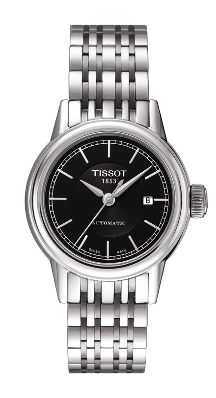 Tissot Classic Carson Automatic Black Dial T0852071105100 Ladies Watch