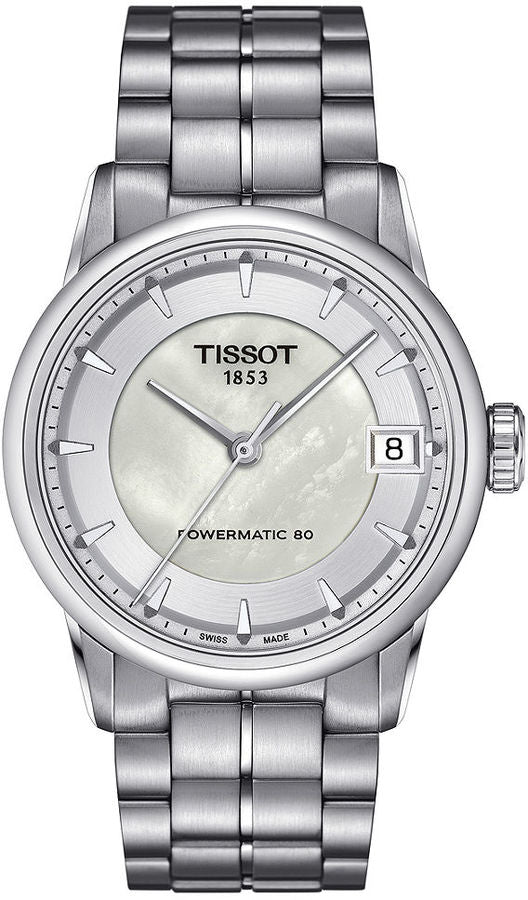 Tissot Luxury Automatic Mother of Pearl Dial T0862071111100 Ladies Watch