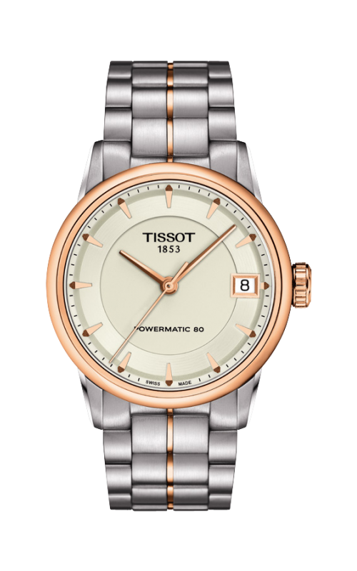 Tissot Luxury Automatic Ivory Dial T0862072226101 Ladies Watch