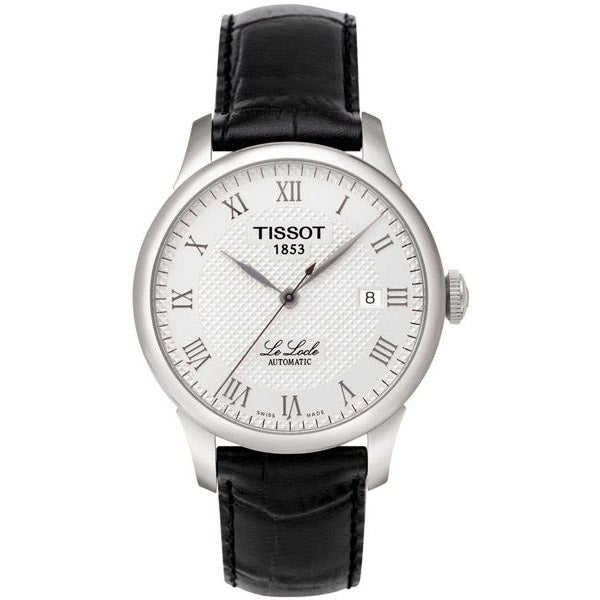 Tissot T-Classic Le Locle Silver Guilloche Dial T41.1.423.33 Men's Watch