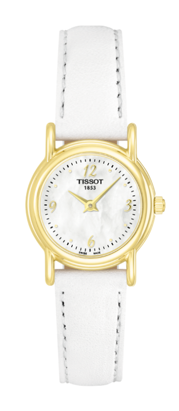 Tissot Carson White Mother Of Pearl Dial T71.3.130.74 Ladies Watch