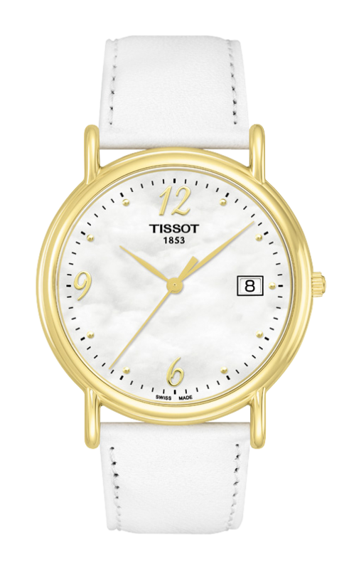 Tissot Carson White Mother Of Pearl Dial T71.3.429.74 Ladies Watch