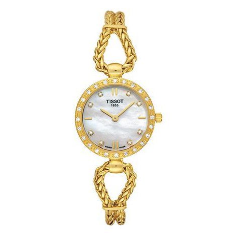 Tissot Fine Lady Mother of Pearl Dial with Diamonds T74.3.115.76 Ladies Watch