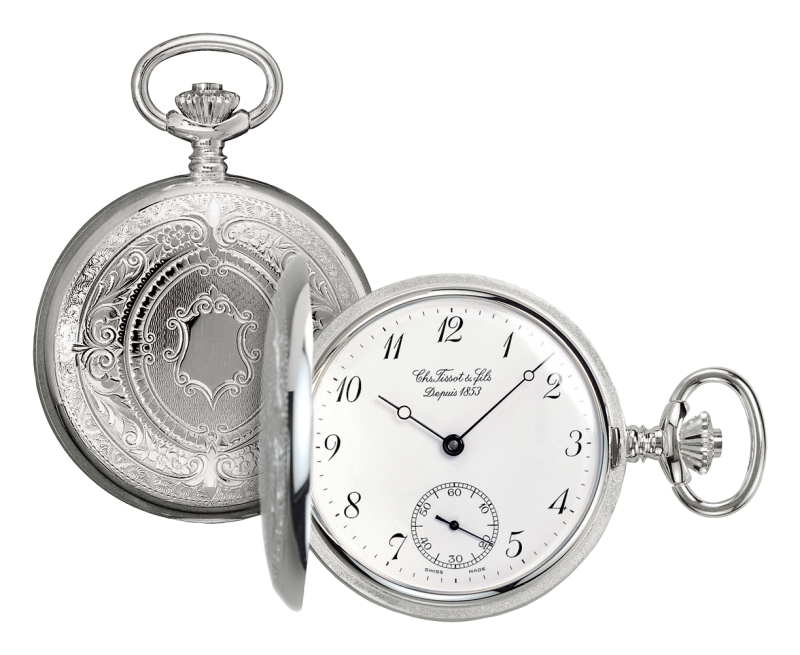 Tissot Savonnettes White Dial T83.1.406.12 Unisex Pocket Watch