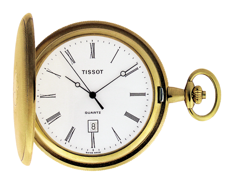 Tissot Savonnette White Dial T83.4.508.13 Unisex Pocket Watch