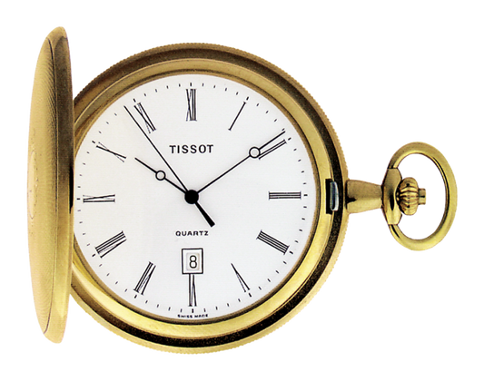 Tissot Savonnette White Dial T83.4.508.13 Unisex Pocket Watch