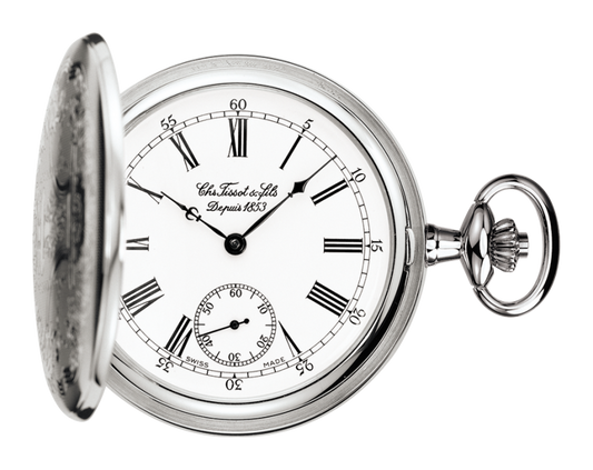 Tissot Savonnettes White Dial T83.6.454.13 Unisex Pocket Watch