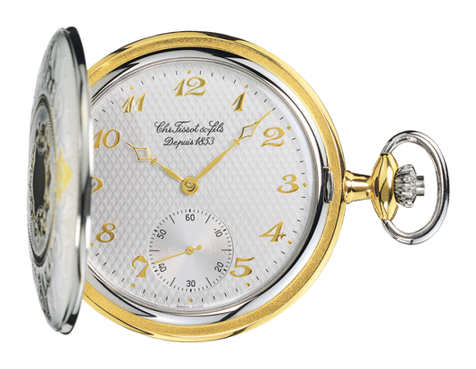 Tissot Savonnettes Silver Dial T83.8.450.82 Unisex Pocket Watch