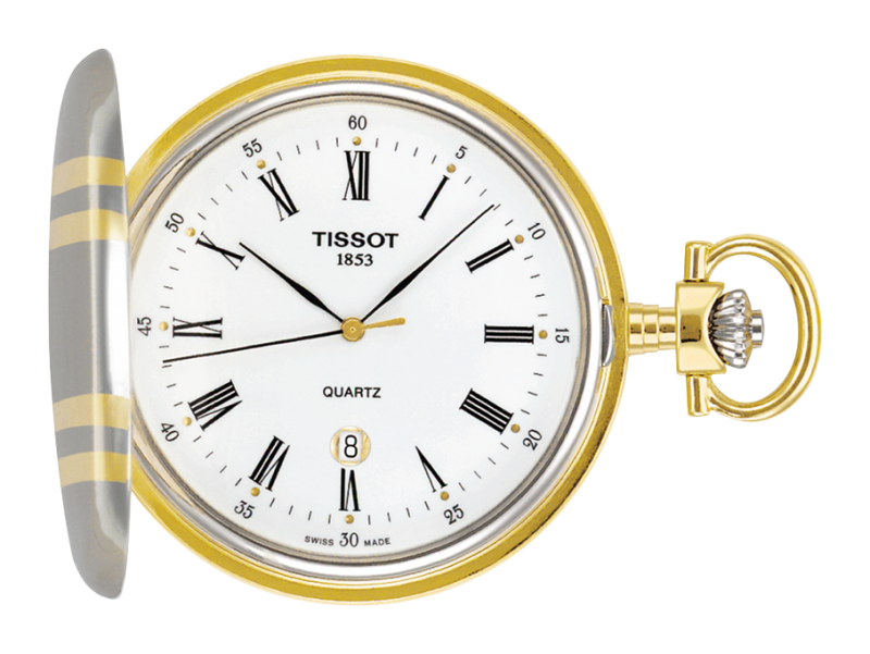 Tissot Savonettes White Dial T83.8.553.13 Ladies Pocket Watch