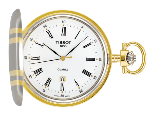 Tissot Savonettes White Dial T83.8.553.13 Ladies Pocket Watch