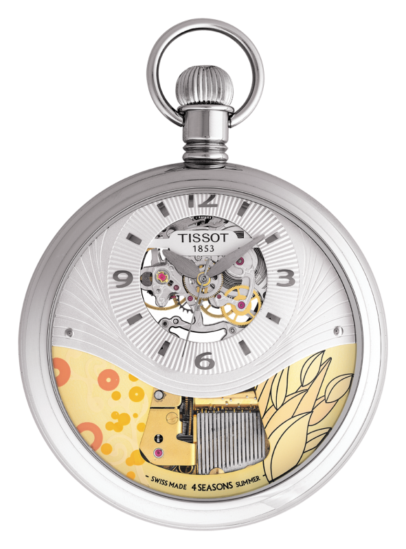 Tissot T-Pocket Musical Summer Season Silver Dial T852.436.99.037.01 Unisex Watch