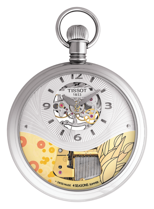 Tissot T-Pocket Musical Summer Season Silver Dial T852.436.99.037.01 Unisex Watch