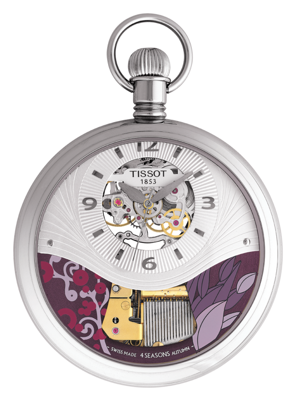 Tissot T-Pocket Musical Fall Season Silver Dial T852.436.99.037.03 Unisex Watch