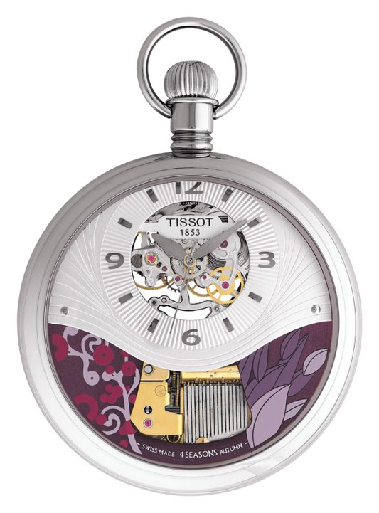 Tissot T-Pocket Musical Fall Season Silver Dial T852.436.99.037.03 Unisex Watch