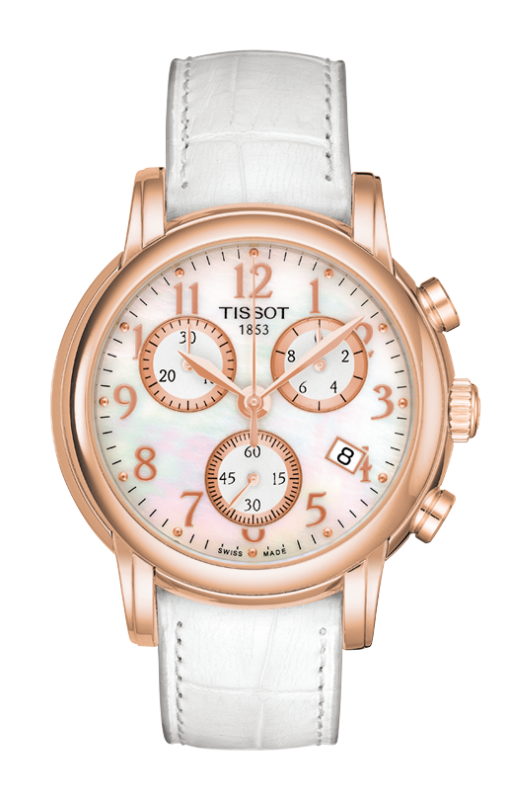 Tissot Chronograph White Mother Of Pearl Dial T906.217.76.112.00 Unisex Watch