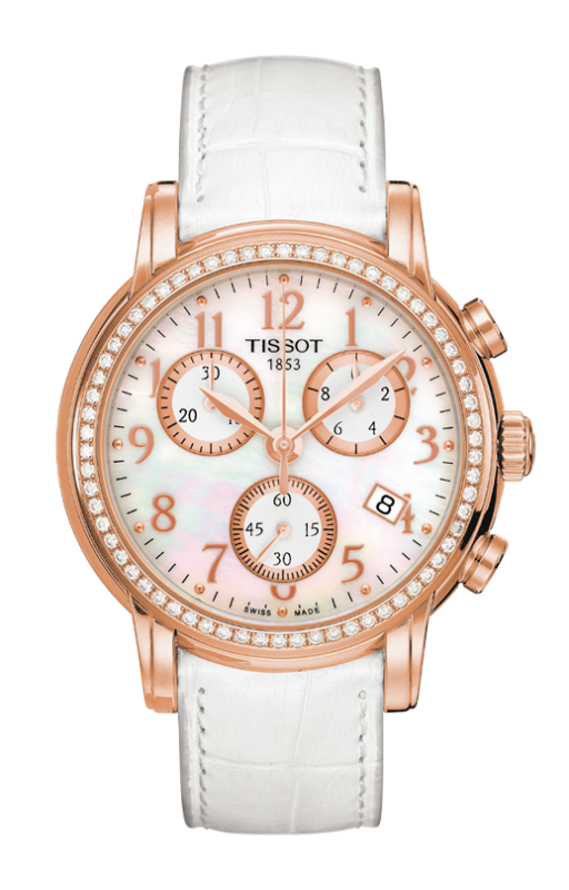 Tissot Chronograph White Mother Of Pearl Dial T906.217.76.112.01 Unisex Watch