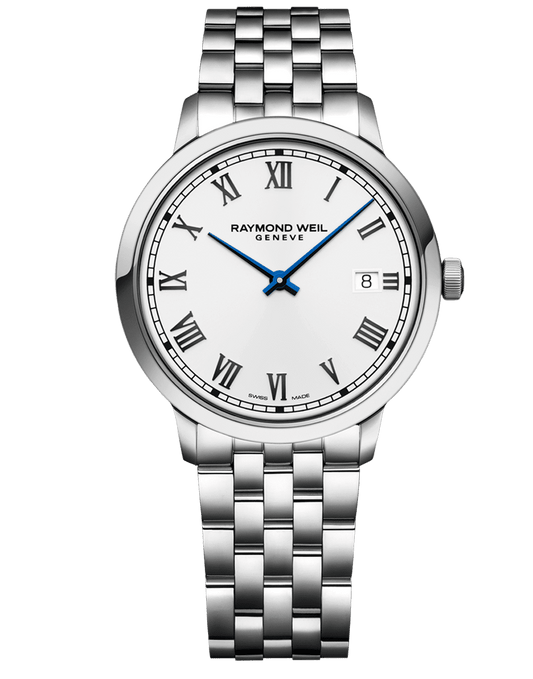 Toccata Men's Quartz White Dial Bracelet Watch, 39mm