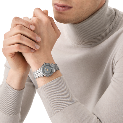 Montblanc Tradition Automatic Date 32 mm - Steel - Gray - Montblanc® US MB132317