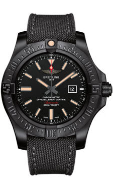 Breitling Avenger II Blackbird V1731010/BD12 Military Anthracite Tang Mens Watch