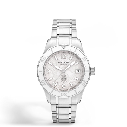 Montblanc Iced Sea Automatic Date 0 Oxygen - Steel - Ceramic - White - Montblanc® US MB134024