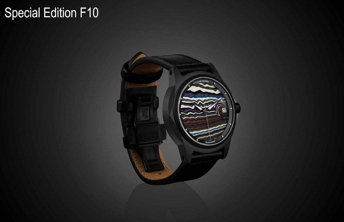 William Henry WATCH Special Edition - Fordite W1 FD BLKTI