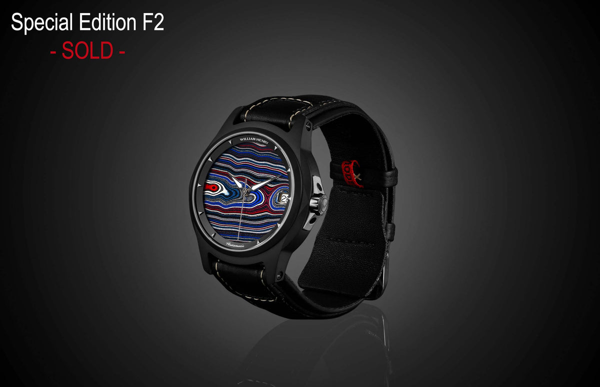 William Henry WATCH Special Edition - Fordite W1 FD BLKTI