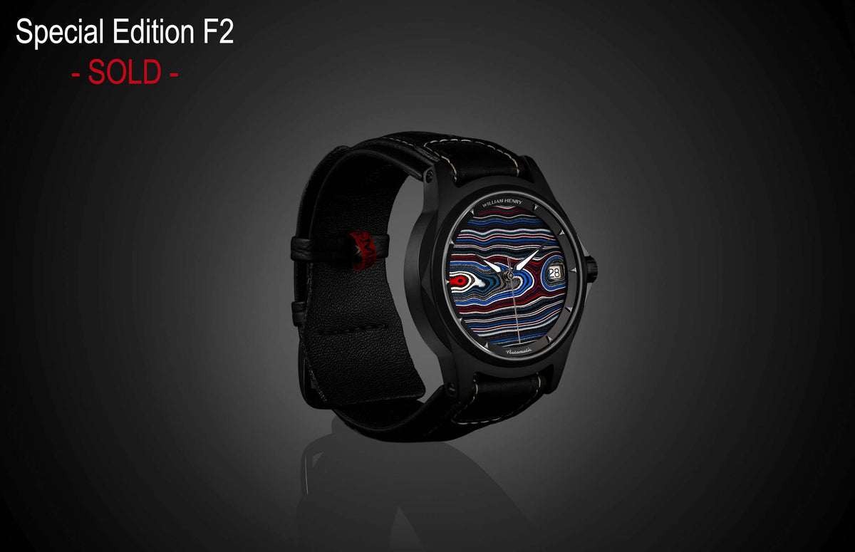 William Henry WATCH Special Edition - Fordite W1 FD BLKTI