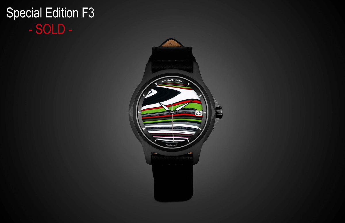 William Henry WATCH Special Edition - Fordite W1 FD BLKTI