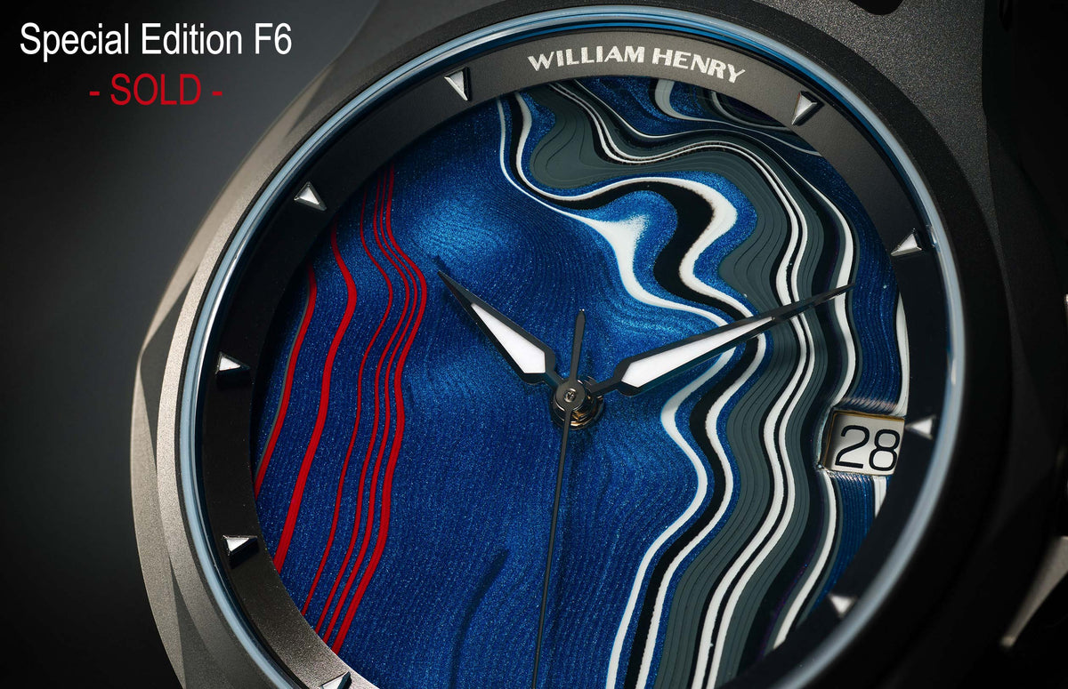 William Henry WATCH Special Edition - Fordite W1 FD BLKTI