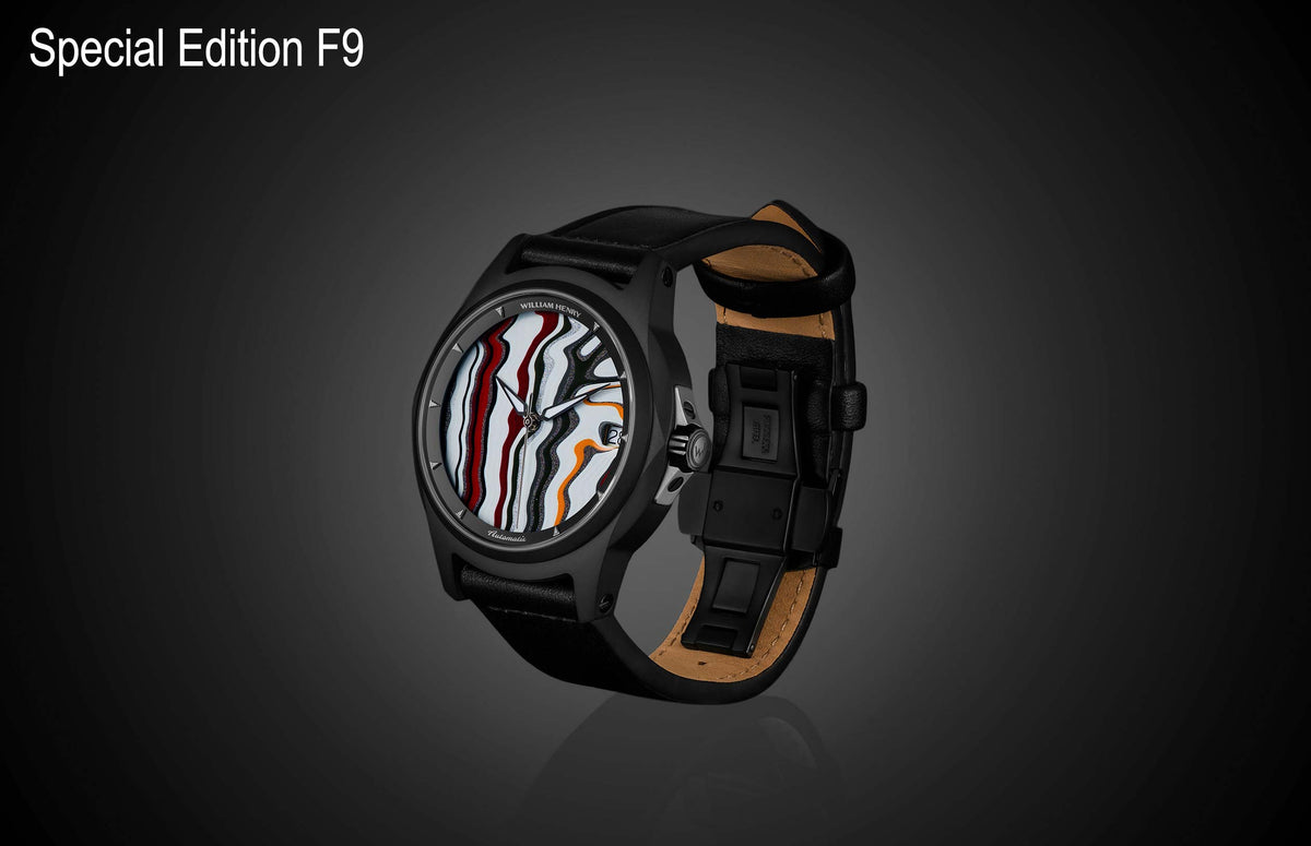 William Henry WATCH Special Edition - Fordite W1 FD BLKTI