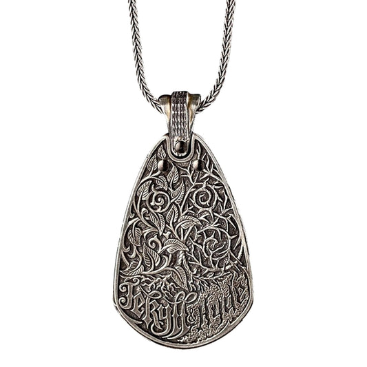 William Henry / Zac Brown LIMITED Production Pendant holds Guitar Pick on 20" Sterling Silver Necklace