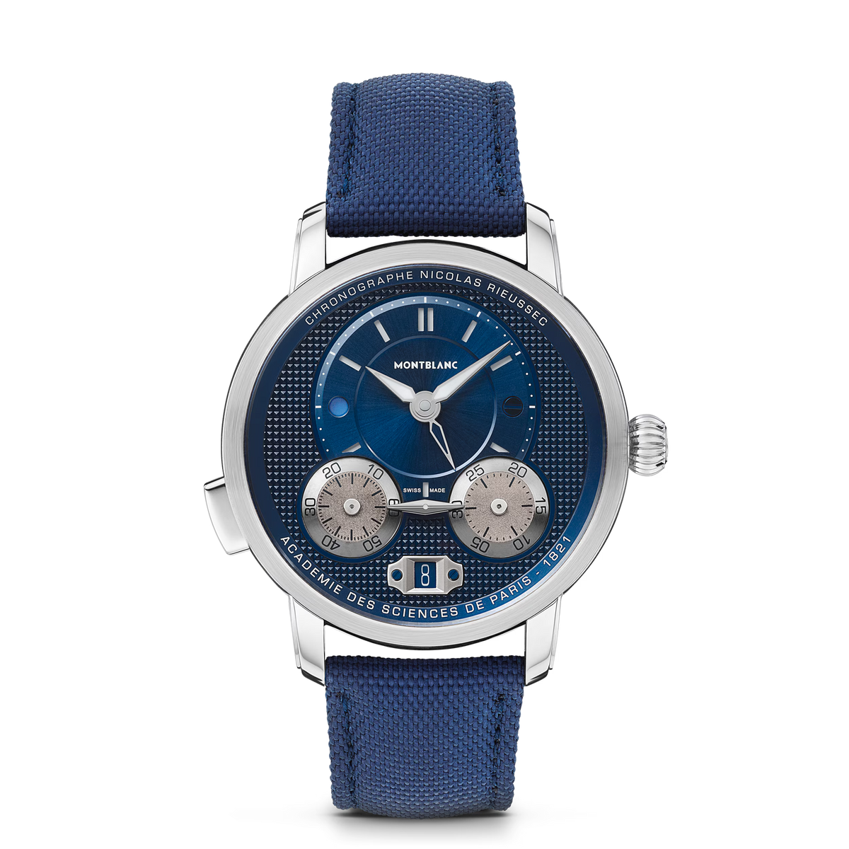 Montblanc Star Legacy Nicolas Rieussec Chronograph 43 mm - Steel - Blue - Montblanc® US MB130986