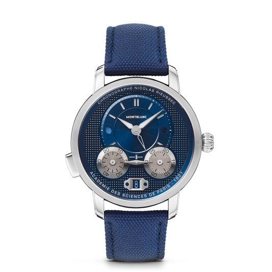 Montblanc Star Legacy Nicolas Rieussec Chronograph 43 mm - Steel - Blue - Montblanc® US MB130986