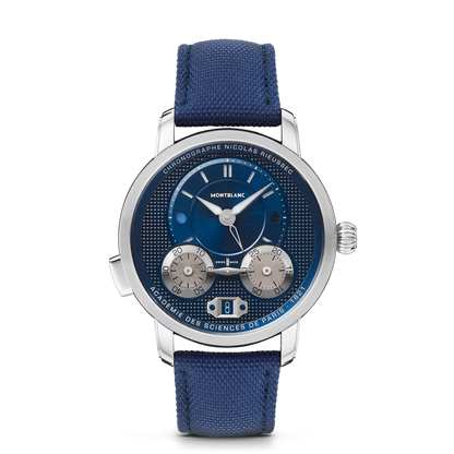Montblanc Star Legacy Nicolas Rieussec Chronograph 43 mm - Steel - Blue - Montblanc® US MB130986