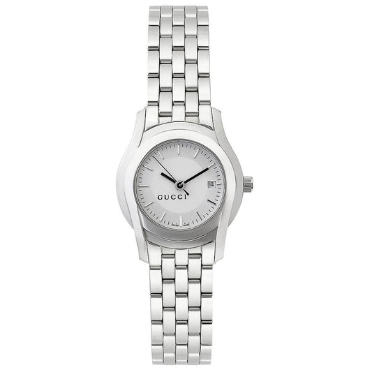 Gucci 5500 Stainless Steel Silver-Tone Ladies Watch Ya055519