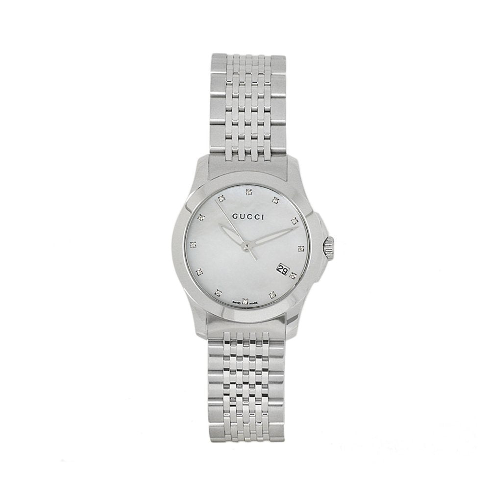 Gucci G Timeless Ladies Stainless Steel 27 Mm Watch Ya126504