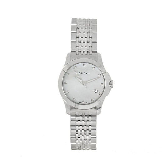 Gucci G Timeless Ladies Stainless Steel 27 Mm Watch Ya126504