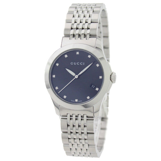 Gucci G Timeless Ladies Stainless Steel Mop Dial Watch Ya126505