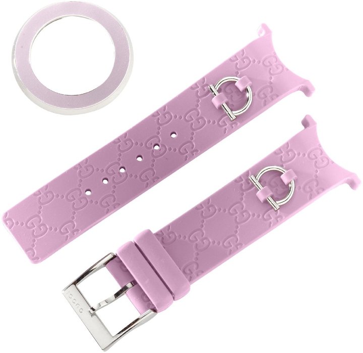 Gucci Yfa50009 U-Play Kit Medium Mauve Rubber Women Watch