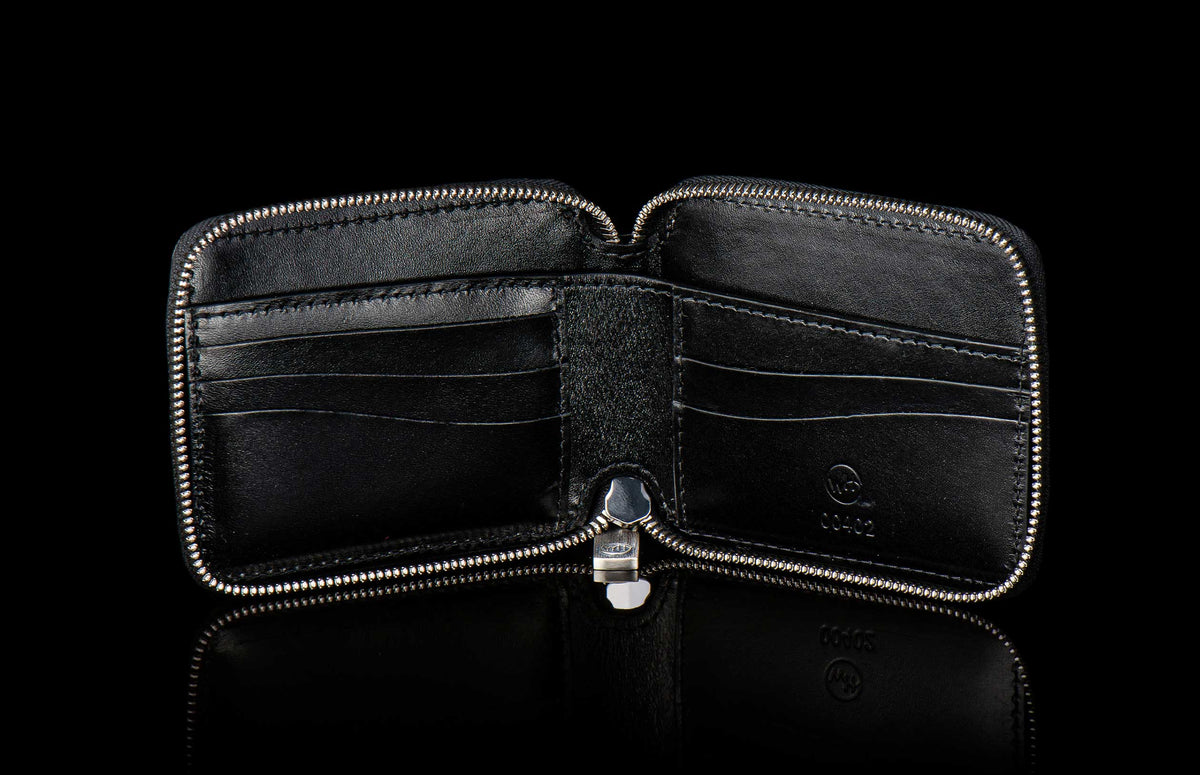 William Henry LEATHER Zipper Bi-Fold ZBF