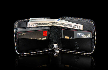 William Henry LEATHER Zipper Bi-Fold ZBF