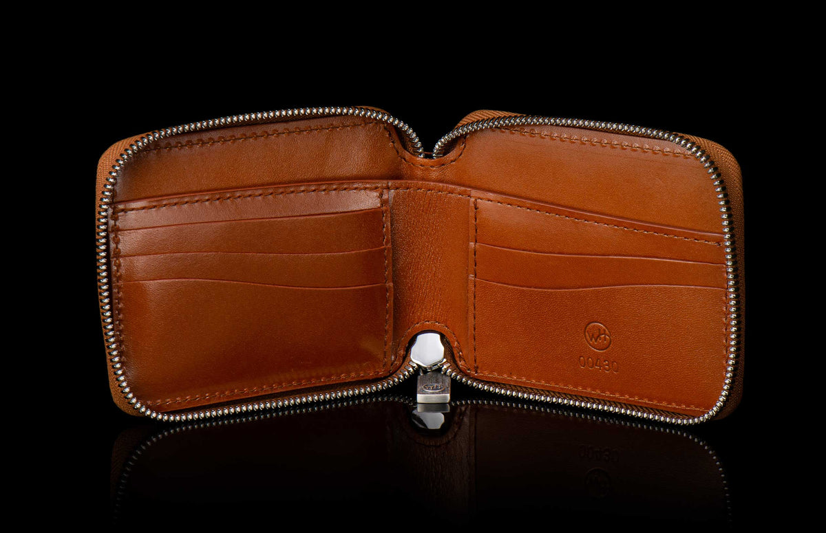 William Henry LEATHER Zipper Bi-Fold ZBF