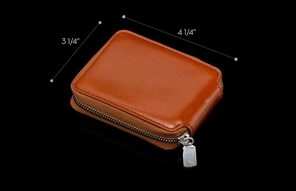 William Henry LEATHER Zipper Bi-Fold ZBF