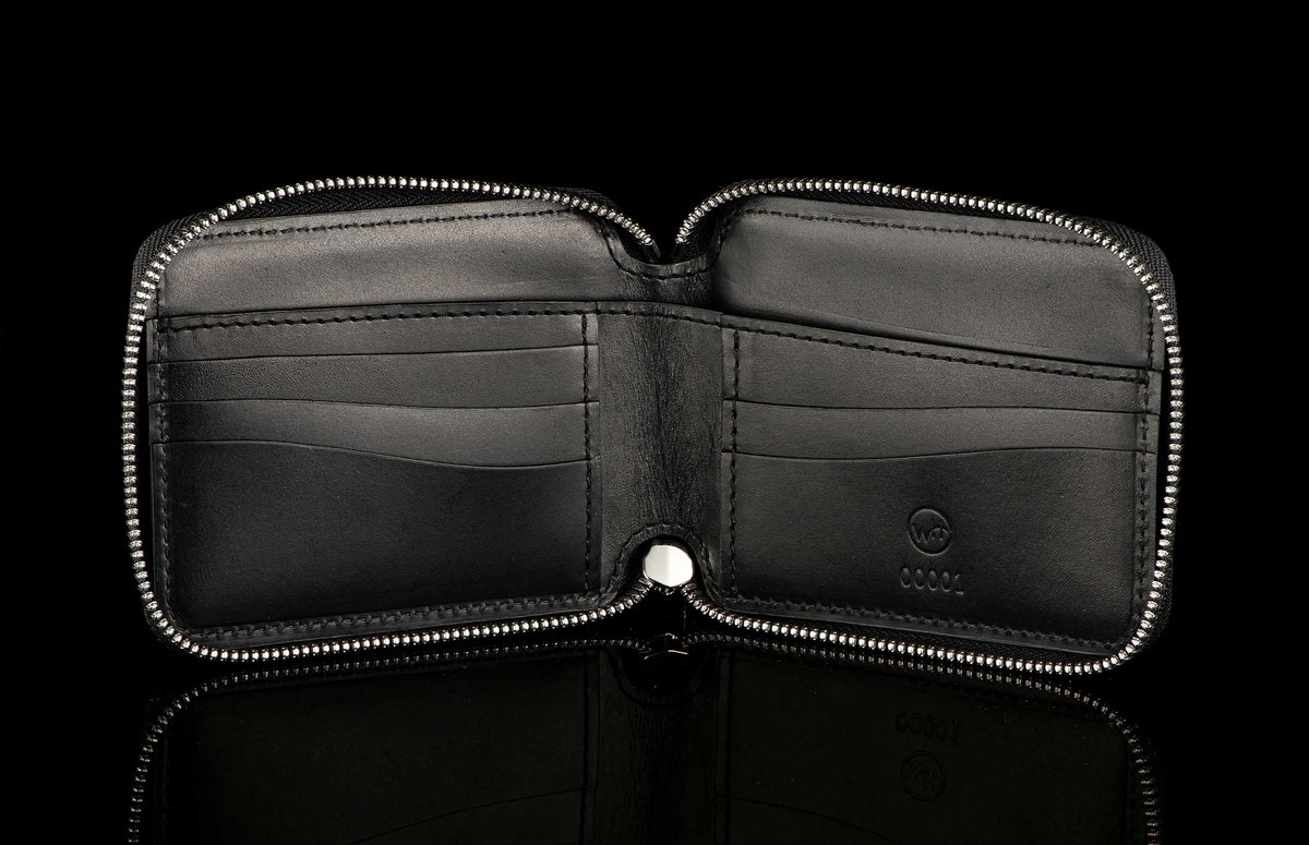 William Henry LEATHER Zipper Bi-Fold ZBF