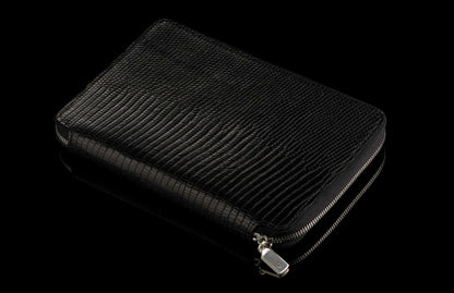 William Henry LEATHER Zipper Journal ZNB MC BLK