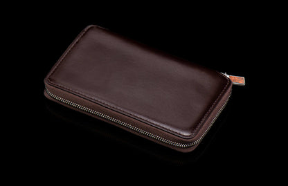 William Henry LEATHER Large Zipper Wallet ZW MC BLK S